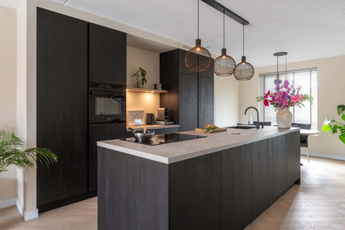 Keuken met kookeiland in Elshout | Keukenhoff Tankens