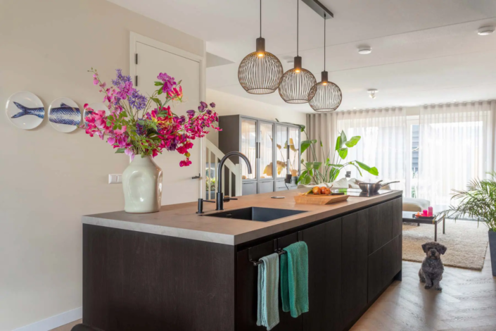 Keuken met kookeiland in Elshout | Keukenhoff Tankens