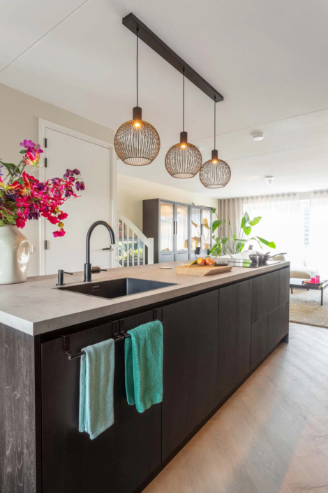 Keuken met kookeiland in Elshout | Keukenhoff Tankens